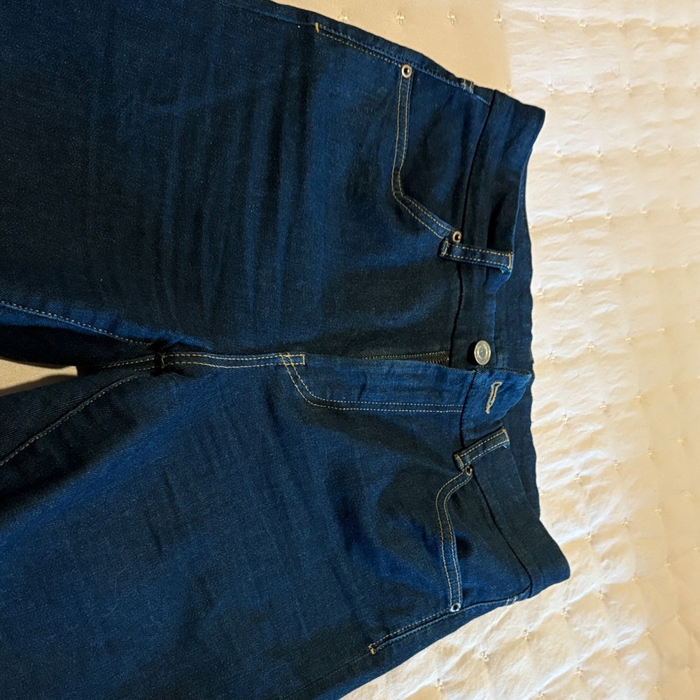 Massimo Dutti Dark Blue High Rise Jeans